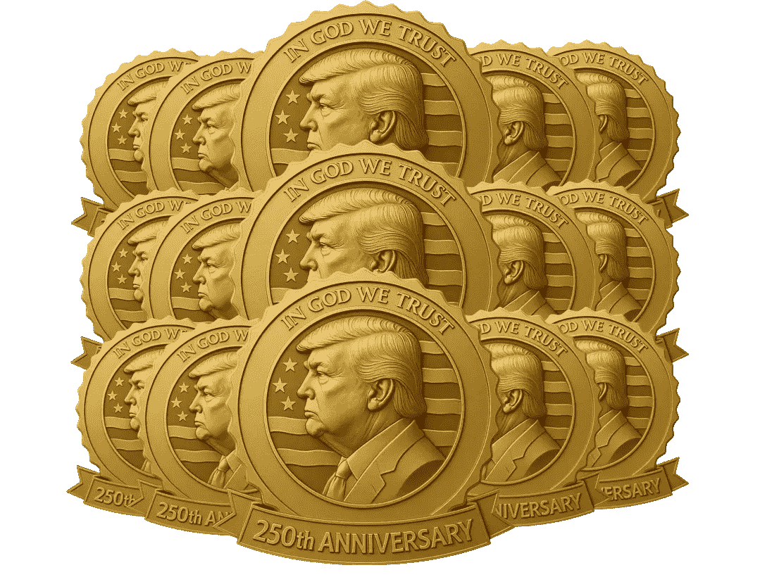 10x Trump Golden Badges pack buy